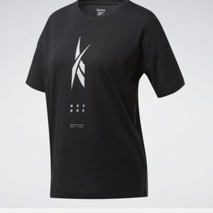 Reebok Women's Edgeworks Vertical Logo Graphic Tee Size 1X 16W